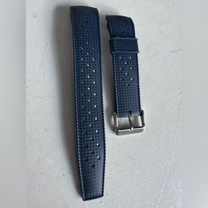 Uncle Seiko Blue Rubber Band 22mm New